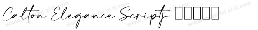 Calton Elegance Scriptj字体转换